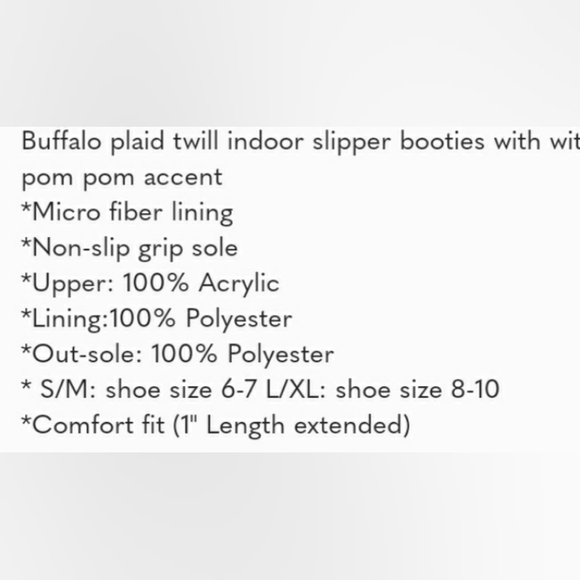 Buffalo Plaid Slippers in black - Picture 5 of 5